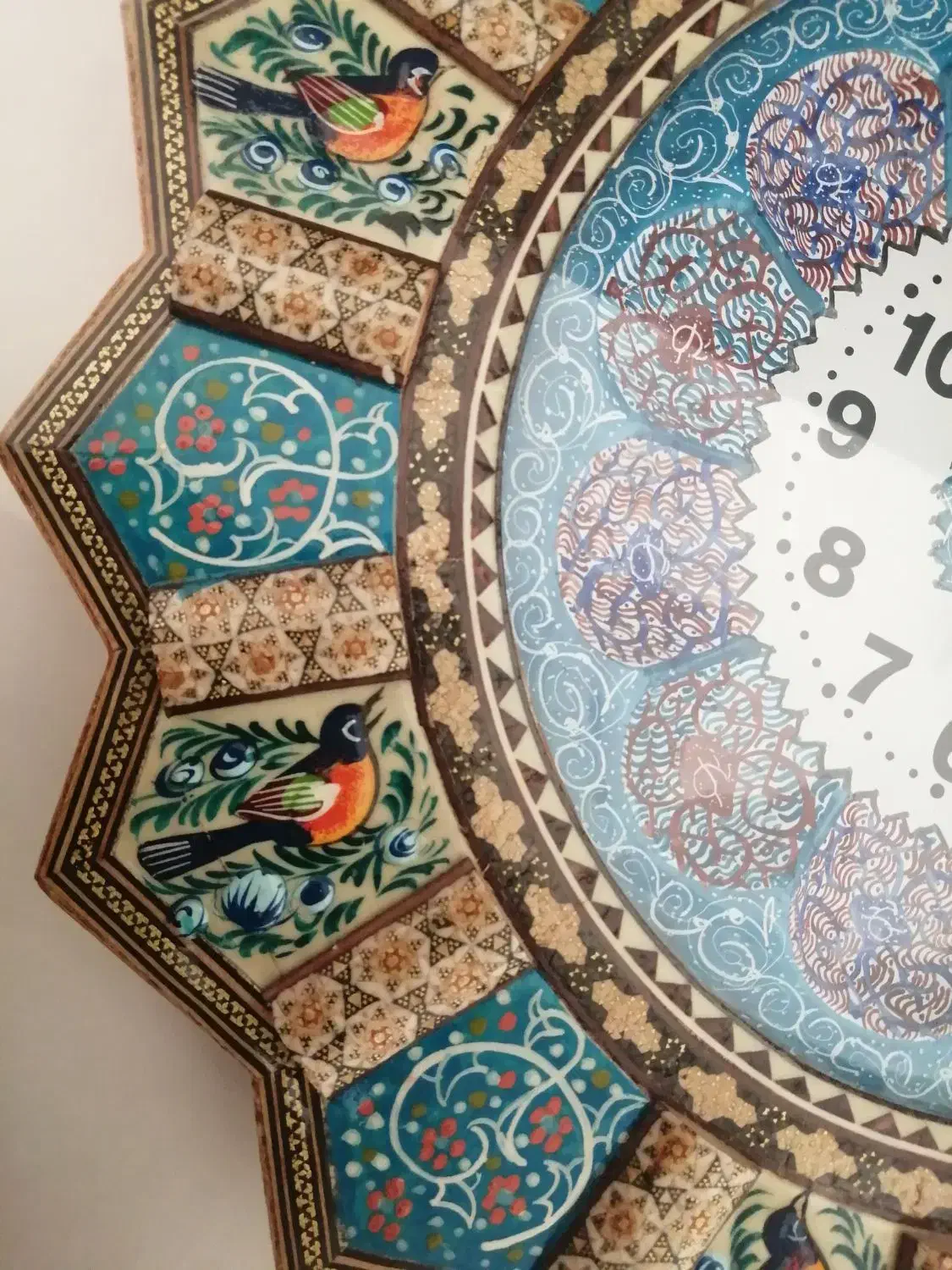 ساعت خاتم کاری اصفهان|ساعت دیواری و تزئینی|شاهین‌شهر, اقبال لاهوری|دیوار