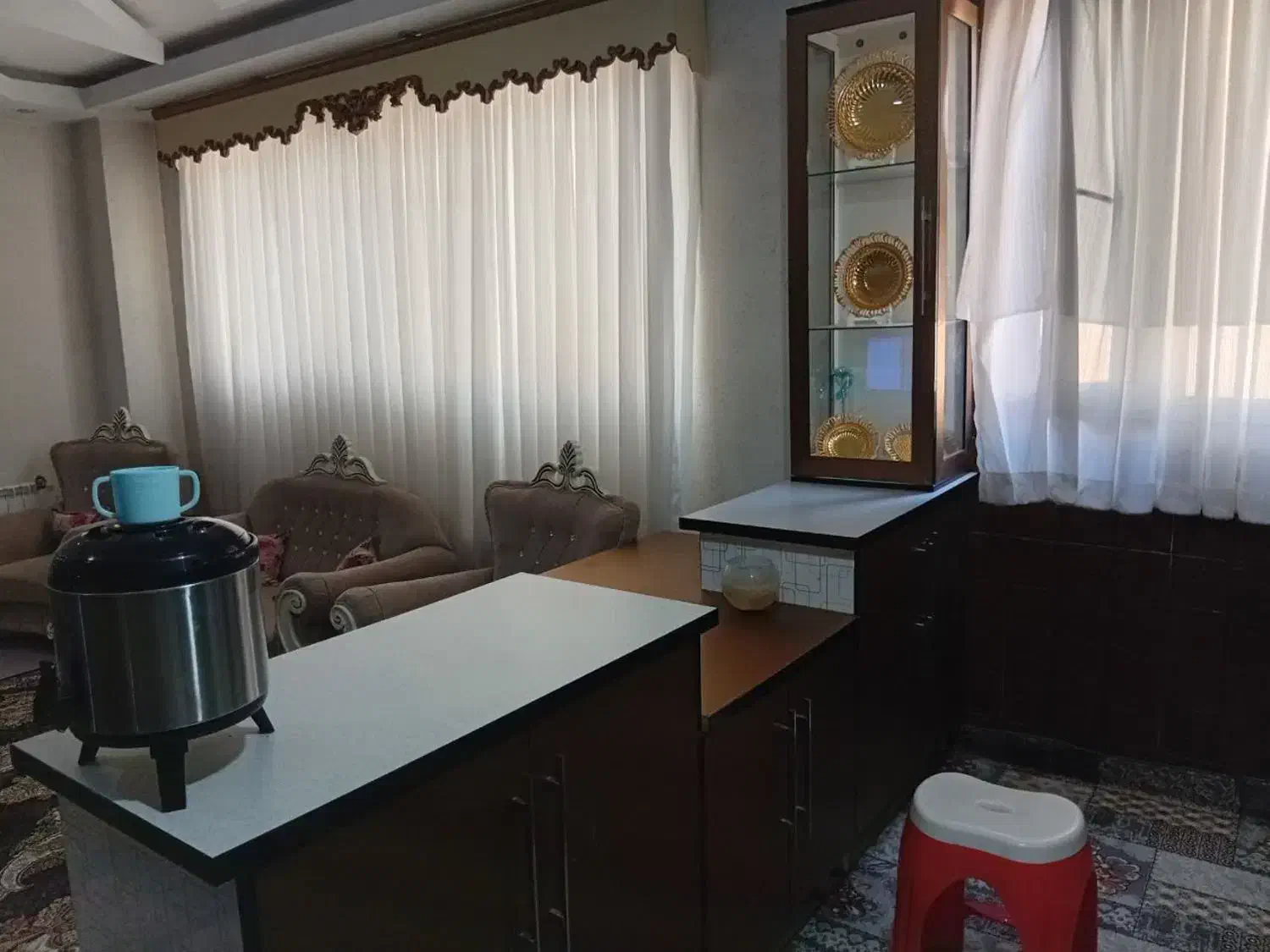 کابینت های گلاس ترک دست دوم|کتابخانه، شلف، قفسه‌های دیواری|اسلام‌شهر, شهرک مفیدی|دیوار