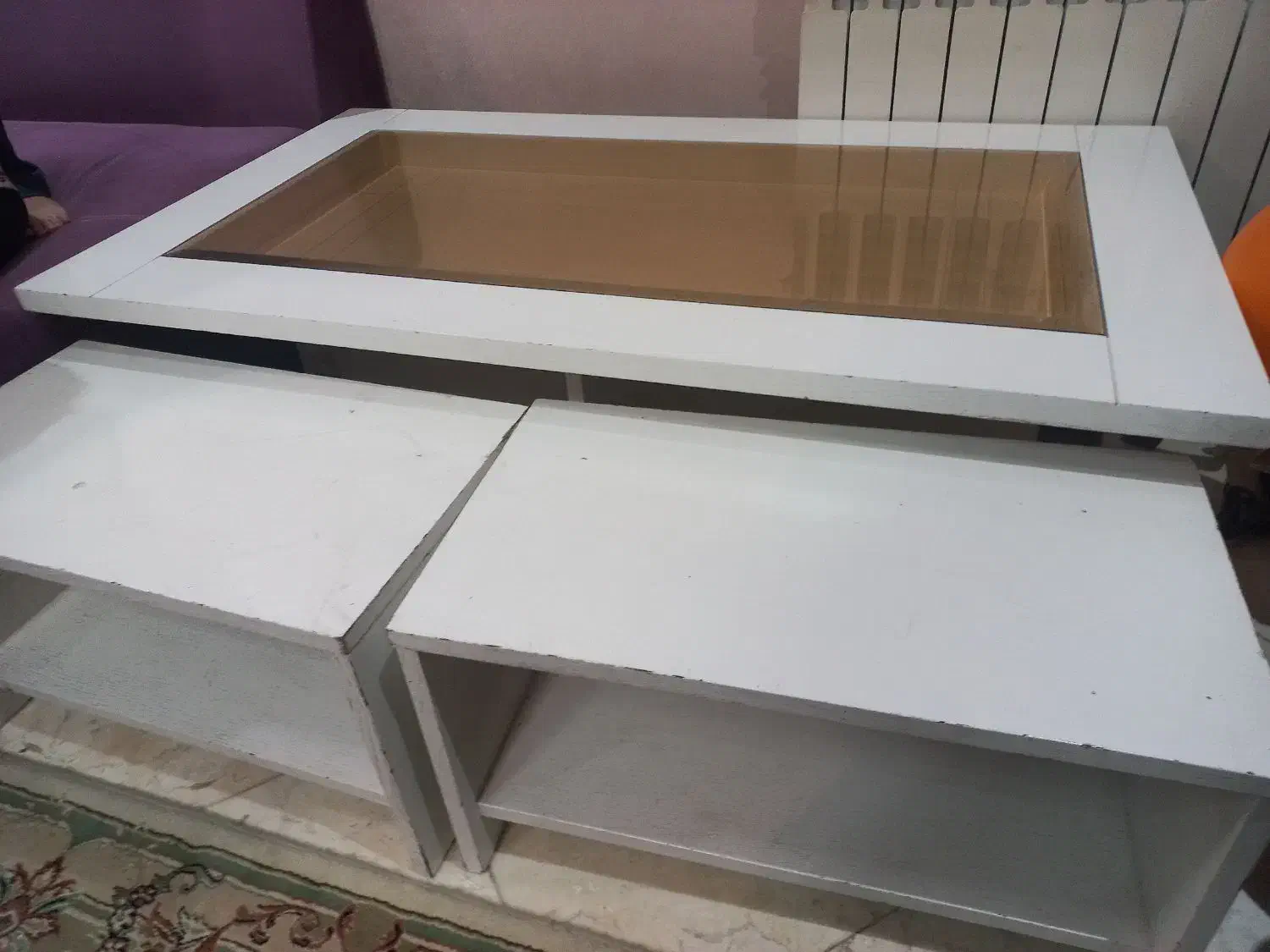 میز جلو مبلی و ۴تا عسلی|مبلمان خانگی و میز عسلی|تهران, فدک|دیوار