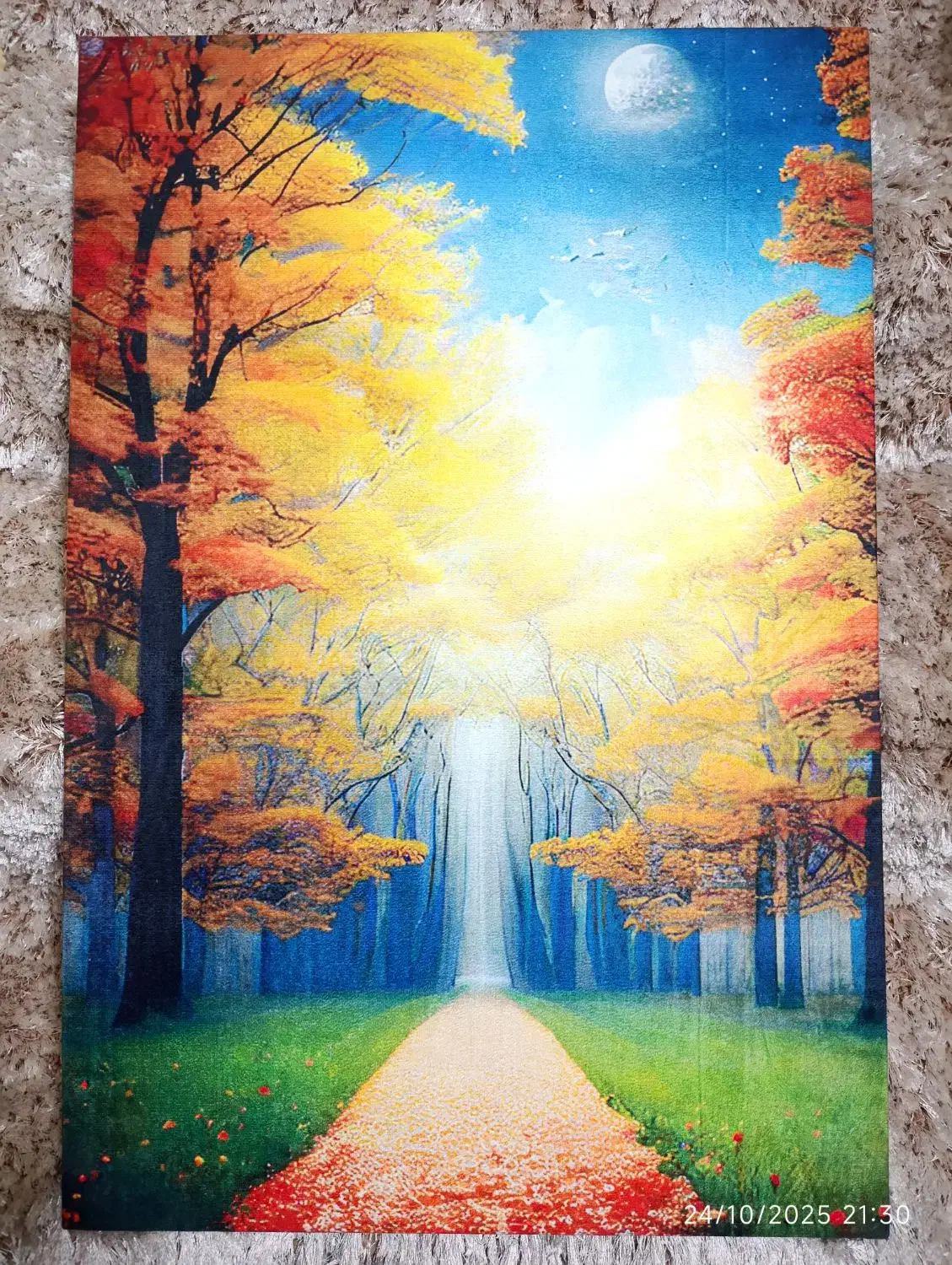 تابلو پارچه ای رویه مخمل|تابلو، نقاشی، عکس|هشتگرد, هشتگرد قدیم|دیوار