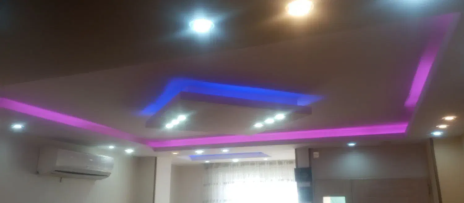 نور مخفی|ریسه و چراغ تزئینی|اصفهان, باغ کاران|دیوار