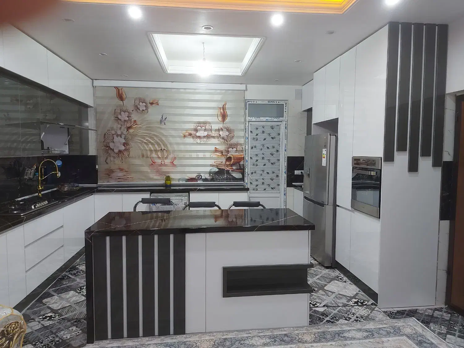 پرده زبرا همراه زیر پرده|پرده، رانر، رومیزی|چهاردانگه (تهران), |دیوار