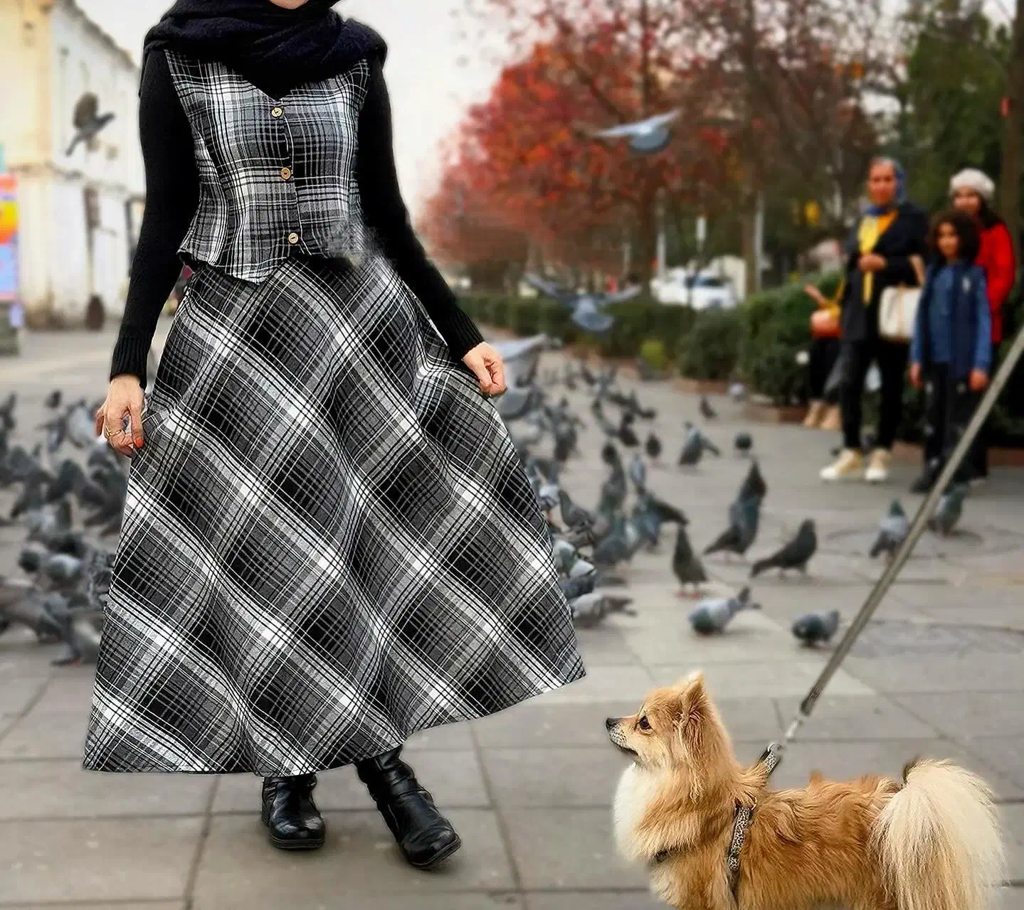 دامن و ژیله کشمیر سپاهان|لباس|شیراز, فلکه گاز|دیوار