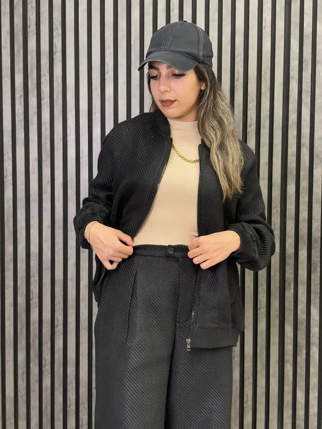 ست پاییزی بامبر شلوار کشمیر کجراه|لباس|مشهد, هنرور|دیوار