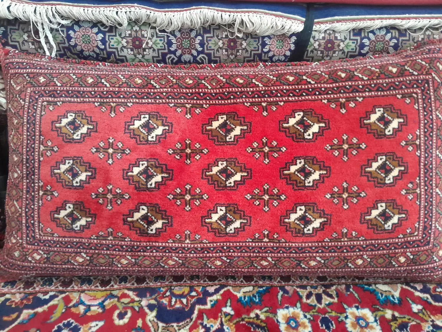 پشتی دستباف ترکمن بافت درجه یک|پشتی|تهران, یاخجی آباد|دیوار