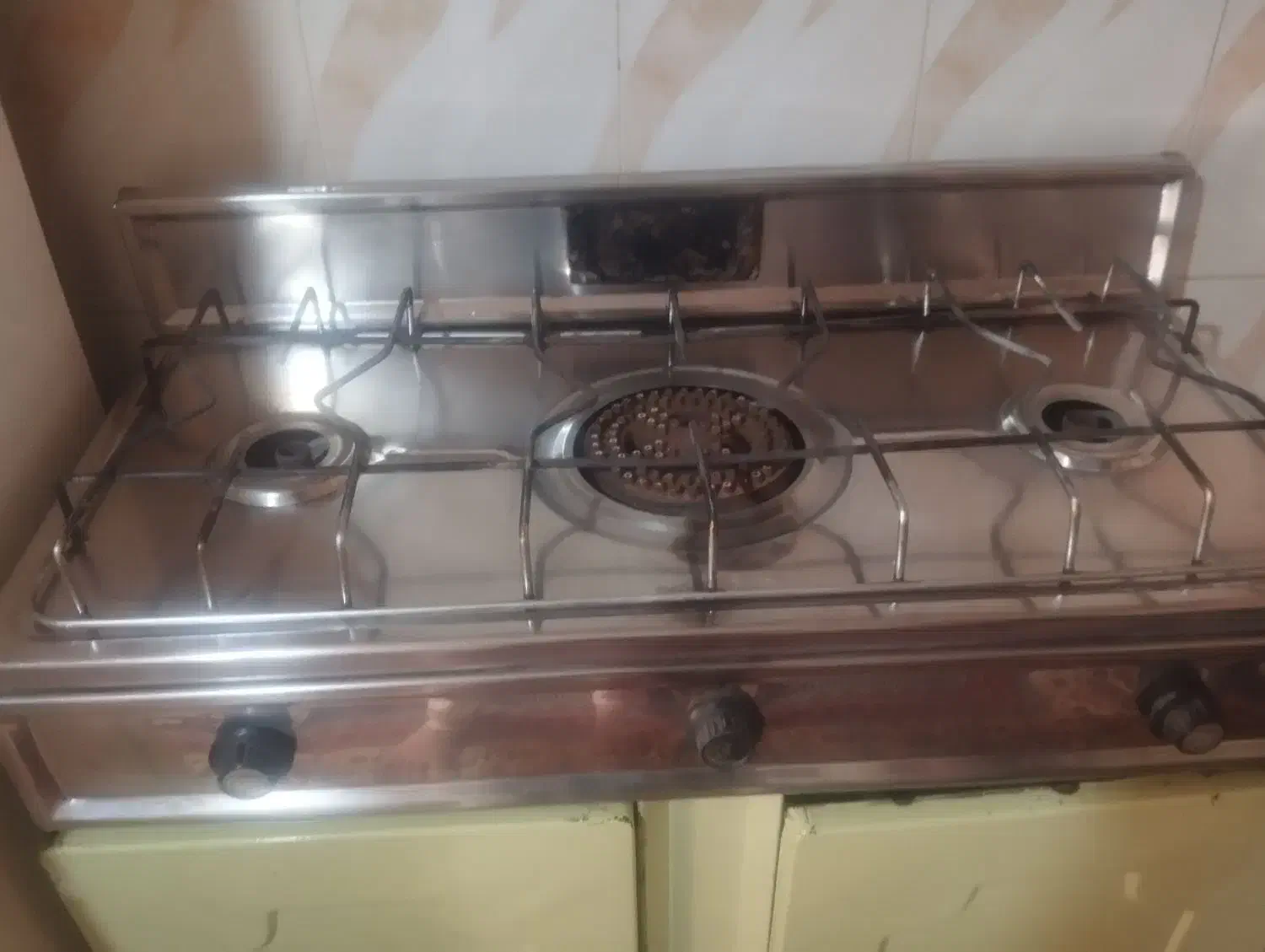 گاز سه شعله صفحه استیل|اجاق گاز و لوازم برقی پختوپز|ملایر, |دیوار