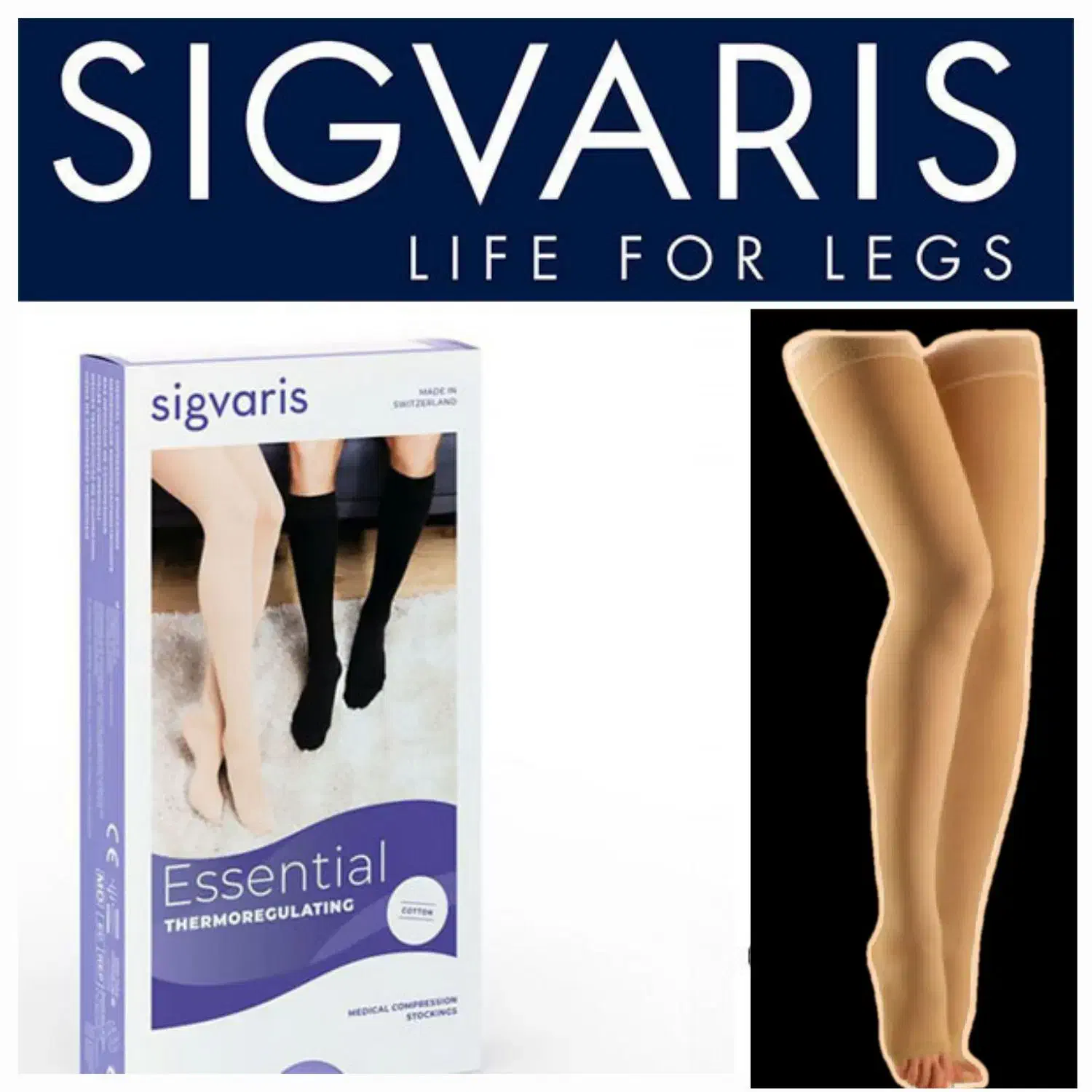 جوراب واریس سیگواریس سوئیس تا بالای زانو|آرایشی، بهداشتی، درمانی|قم, زنبیل آباد|دیوار