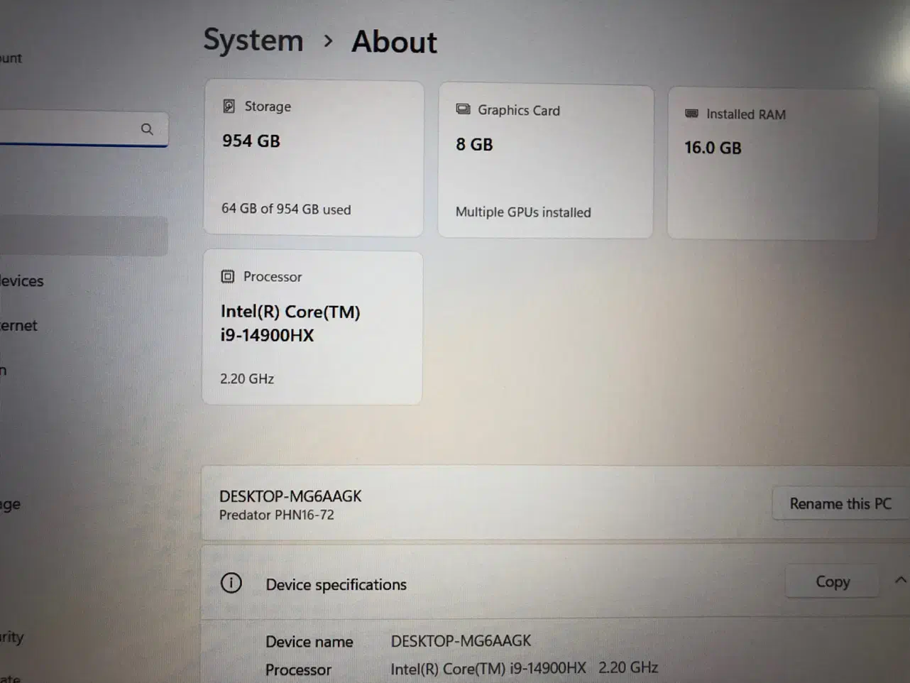 Acer predator helios neo16|رایانه همراه|تهران, میرداماد|دیوار