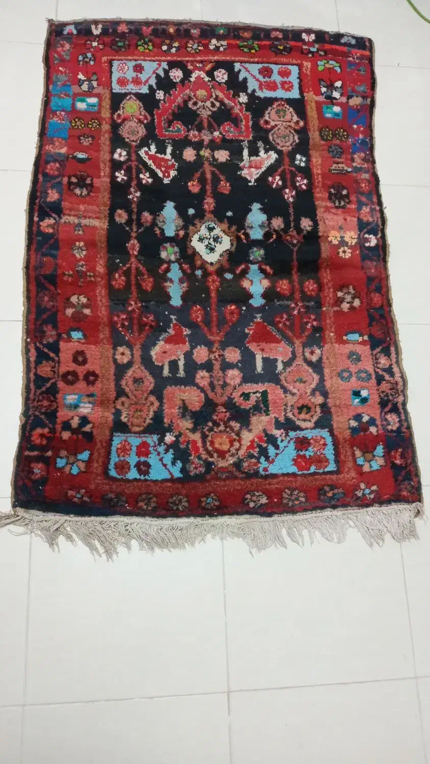 فرش دستباف کارکرده|فرش|کرمانشاه, |دیوار