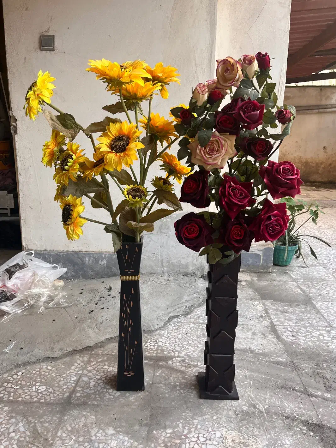 گل و گلدان مصنوعی|گل مصنوعی|آمل, |دیوار