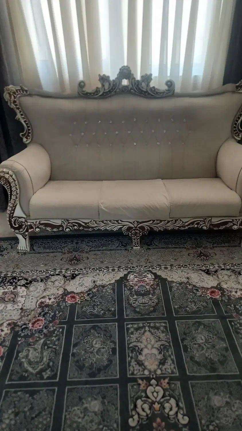 یه دست مبل هفت نفره سالم و بدون زدگی درحدنو|مبلمان خانگی و میز عسلی|پاکدشت, پاکدشت (مامازند)|دیوار