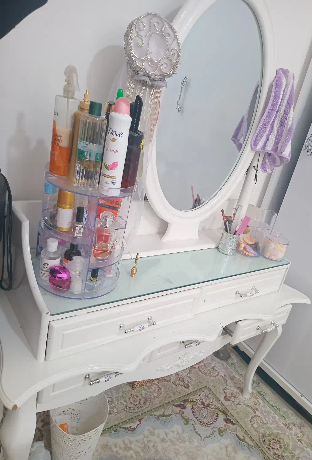 سرویس تخواب پنج تکه کاملا سالم|تخت و سرویس خواب|شوط, |دیوار