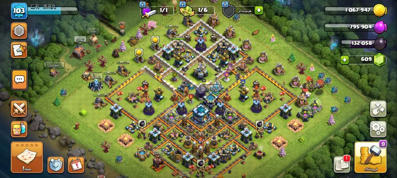 اکانت کلش لول 105|کنسول، بازی ویدئویی و آنلاین|شیراز, شریف‌آباد|دیوار