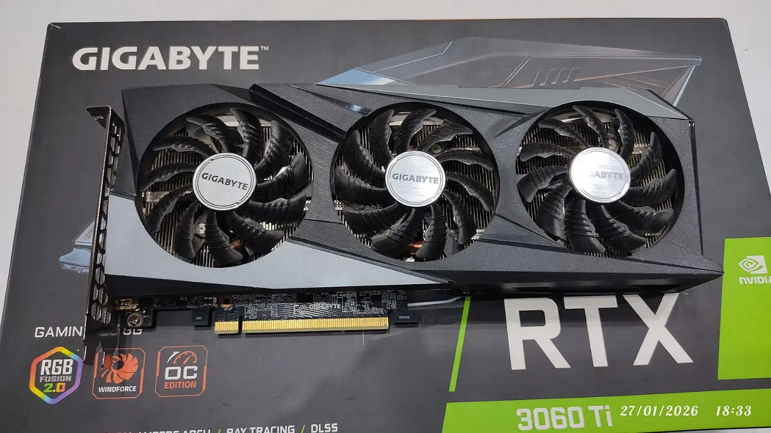 کارت گرافیک 3060 ti گیگابایت 3 فن|قطعات و لوازم جانبی رایانه|تبریز, |دیوار