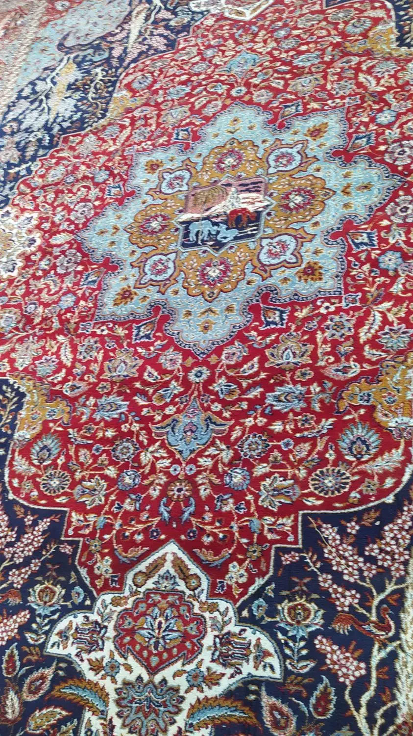 یک تخته فرش 12متری سالم وتمیزخوشنقشه|فرش|ساوه, |دیوار