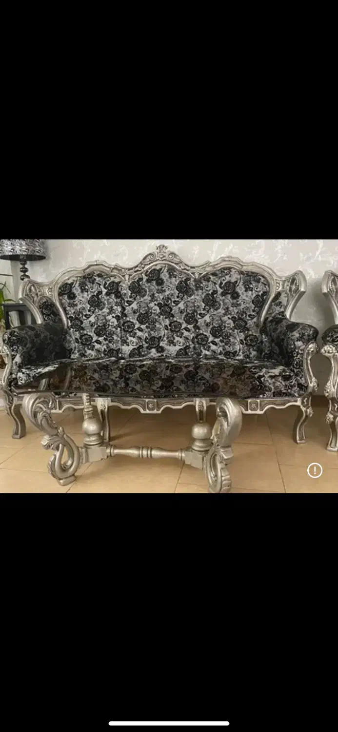 مبل ۹ نفره استیل بهمراه ۶ نفره نهار خوری|مبلمان خانگی و میز عسلی|بروجرد, |دیوار