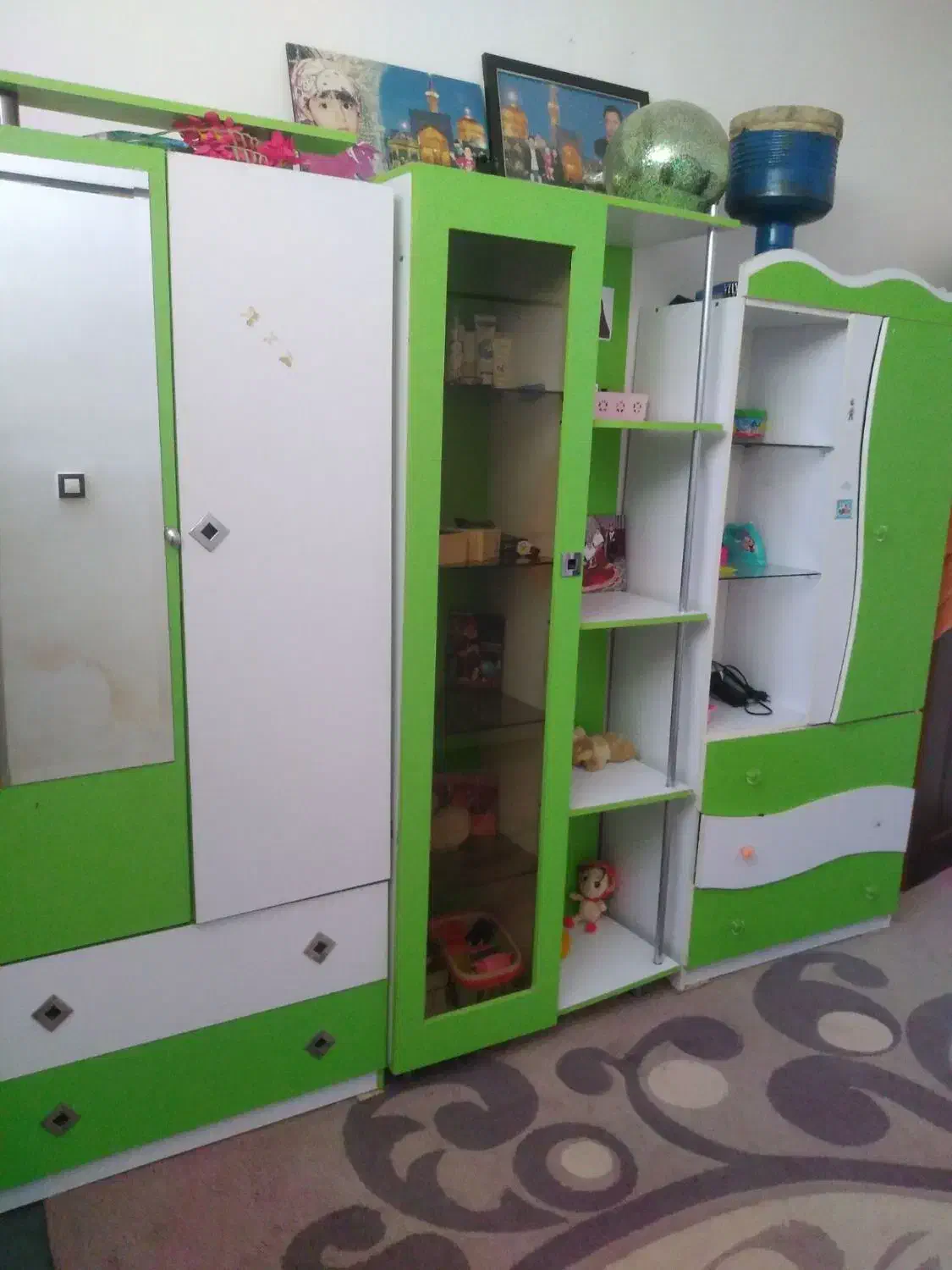 تخت و کمد نوجوان|تخت و سرویس خواب|گل تپه, |دیوار