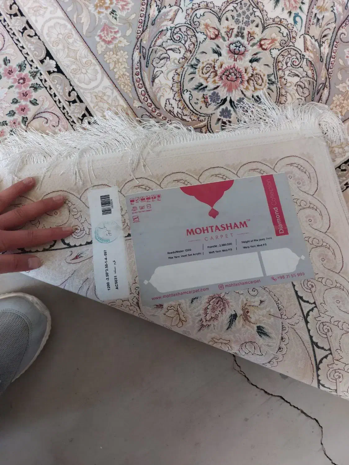 ۱۲۰۰شانه محتشم کاشان ۹متری و ۶متری|فرش|تبریز, |دیوار