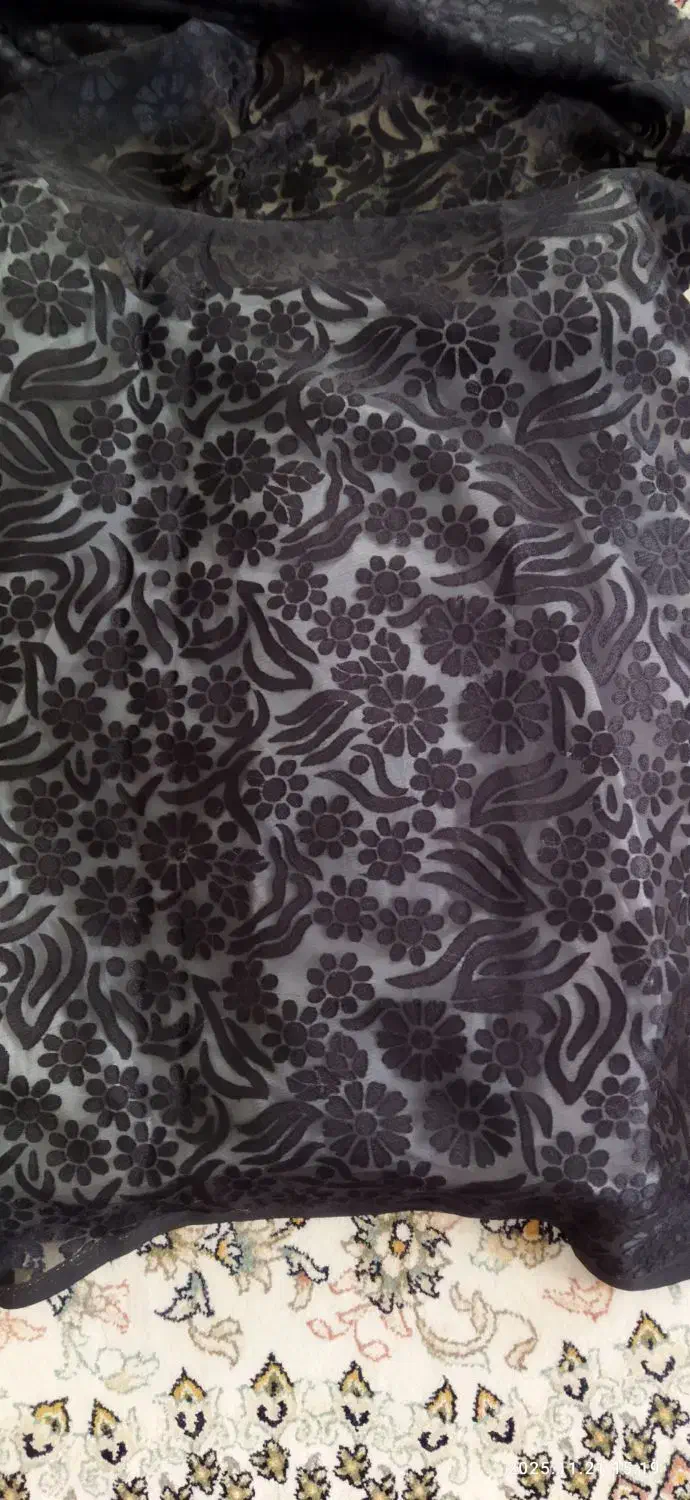 قواره چادر مشکی طرح دار،ساده و نادوز است|لباس|قوچان, |دیوار