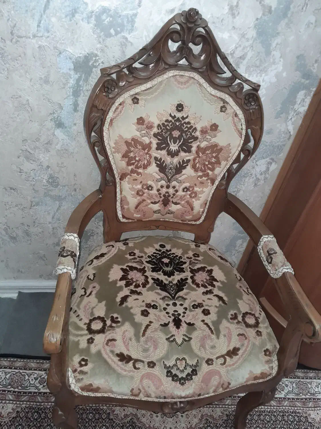 مبل سلطنتی چوبی ۷نفری|مبلمان خانگی و میز عسلی|اردبیل, |دیوار