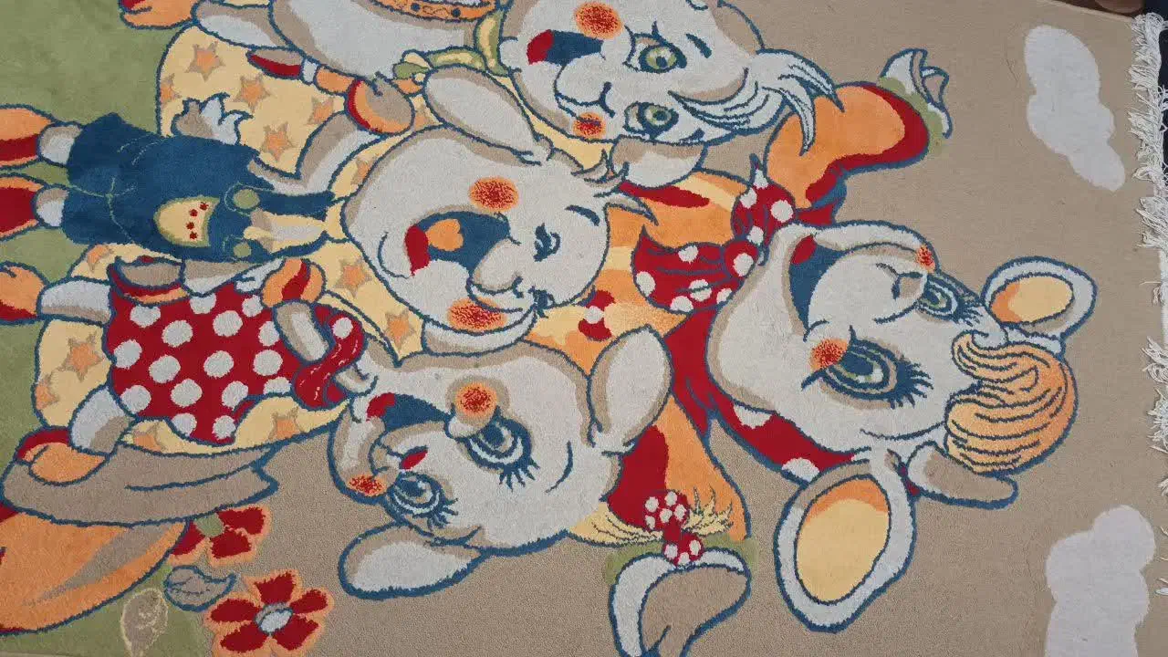 فرش کودک طرح شنگول و منگول|فرش|اصفهان, دوطفلان|دیوار