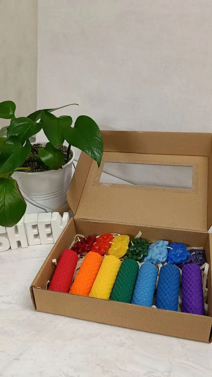 شمع های 7چاکراه|صنایع دستی و سایر لوازم تزئینی|تهران, چوب تراش|دیوار