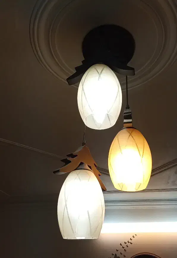 لوستر طرح چوب|لوستر و چراغ آویز|کرمان, |دیوار