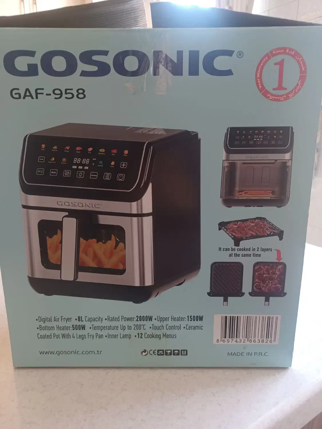 سرخ کن بدون روغن گوسونیک|اجاق گاز و لوازم برقی پختوپز|فردیس, منظریه|دیوار