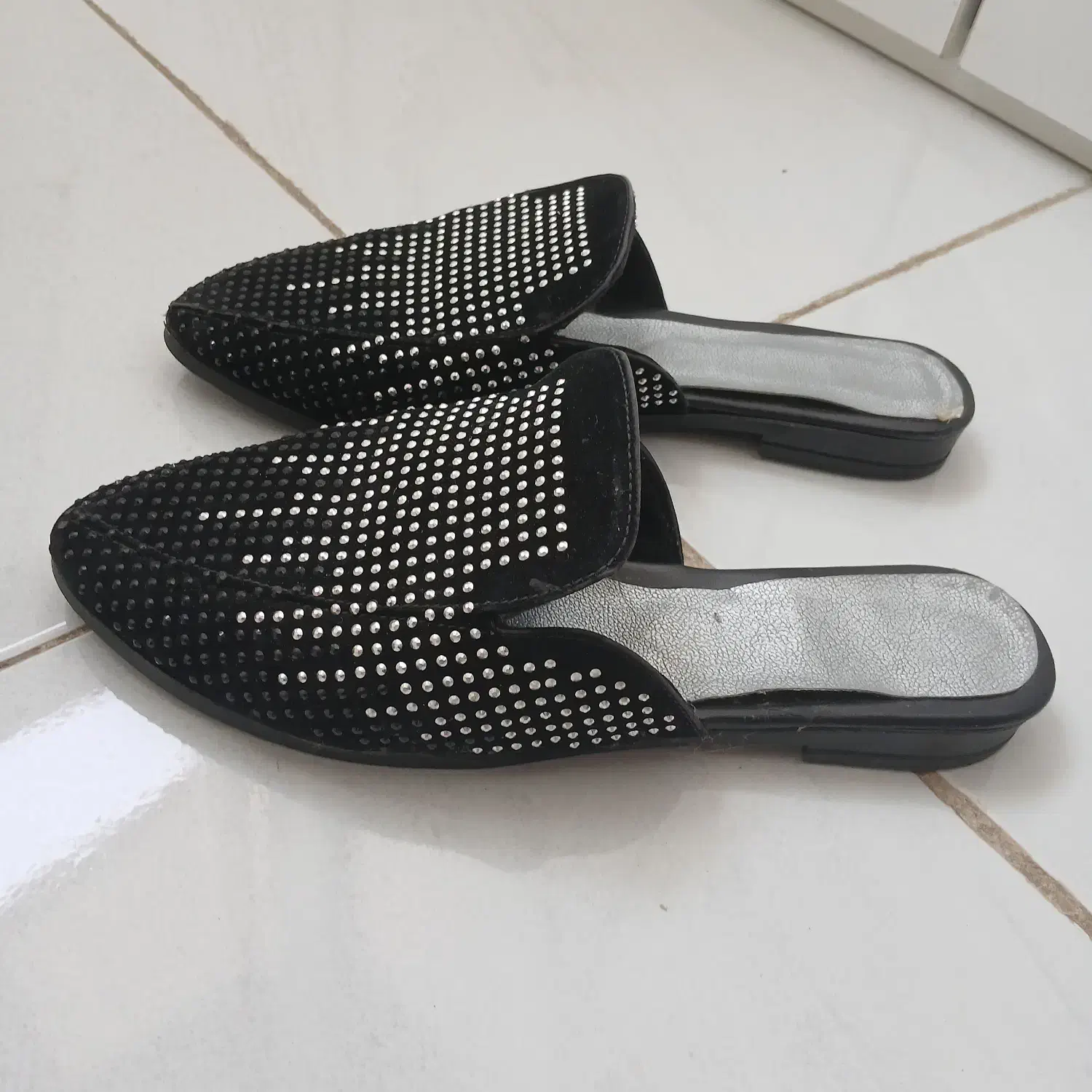 دمپای مجلسی مخمل  نگین دار|کیف، کفش، کمربند|خرم‌آباد, |دیوار