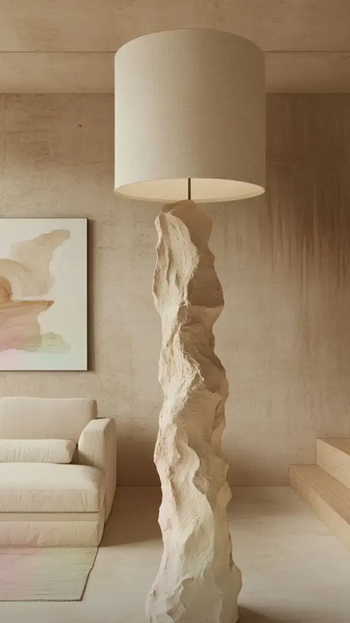 آباژور مینیمال و طرح صخره|چراغ خواب و آباژور|هشتگرد, شهرک فرهنگیان|دیوار