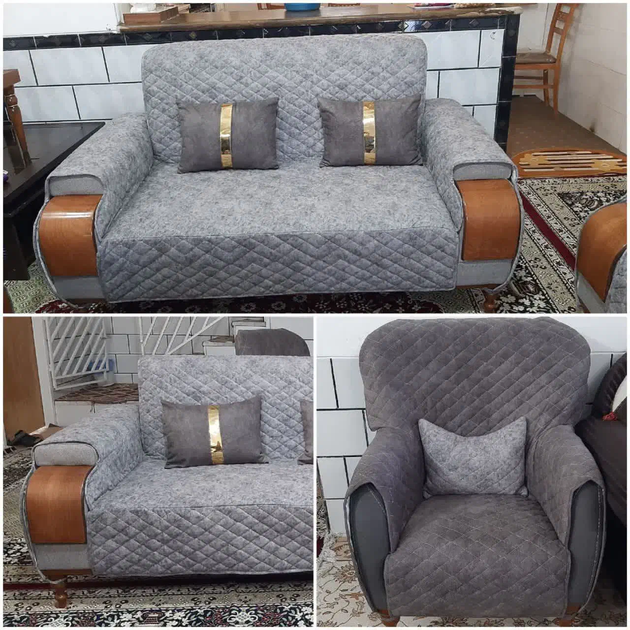 دوخت کاور مبل|مبلمان خانگی و میز عسلی|کاشان, بازار کاشان|دیوار