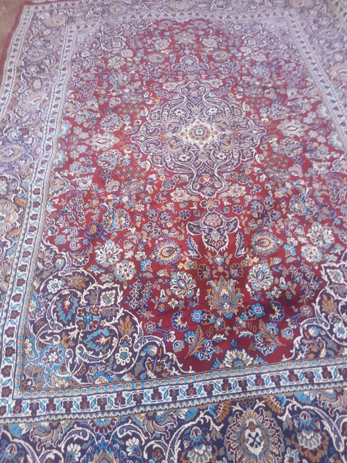 فرش۱۲متر قدیمی تمام پشم|فرش|تبریز, |دیوار