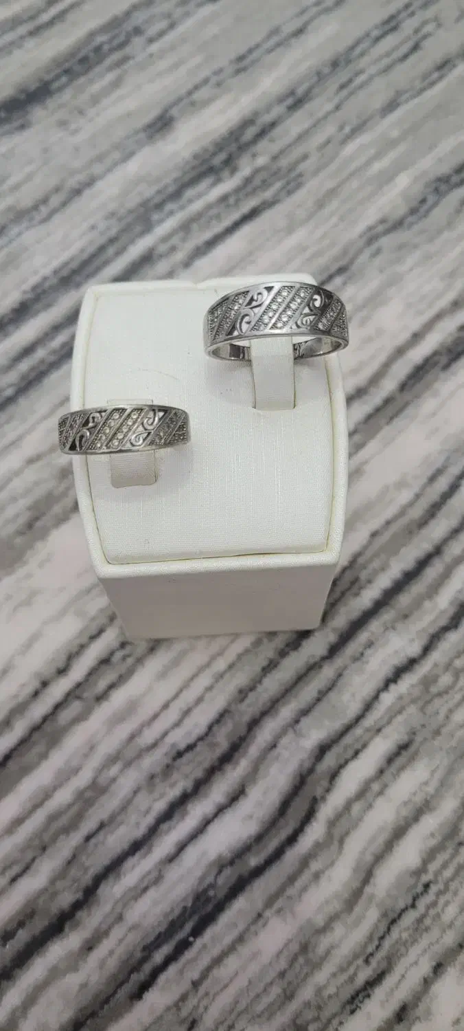 ست حلقه نقره زنانه و مردانه|جواهرات|آبیک, |دیوار