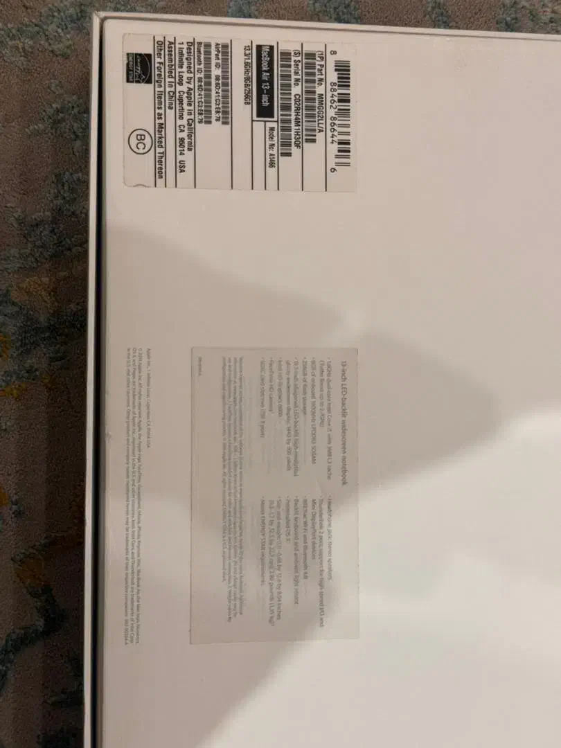 mac book air 13 inch 256/8|رایانه همراه|رشت, گلسار|دیوار