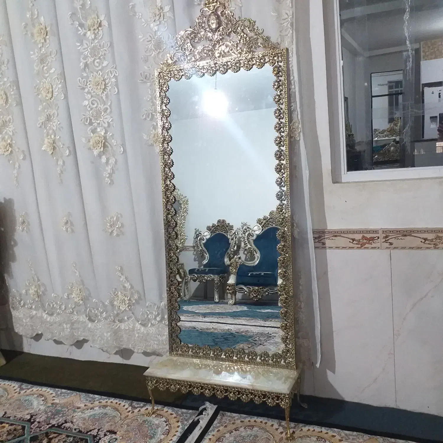 آیینه قدی تمام برنز|آینه|کرمانشاه, |دیوار