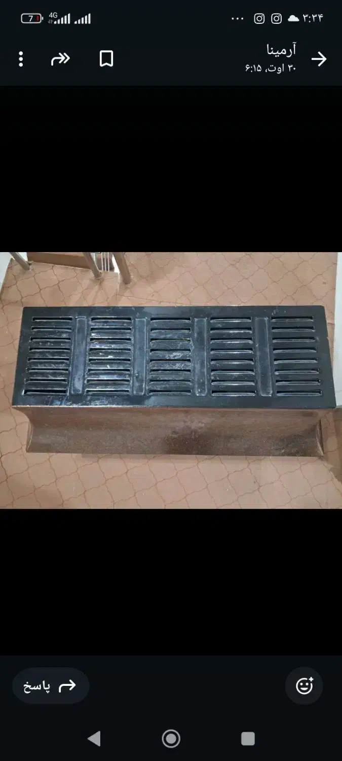 بخاری طرح شومینه در حد نو|بخاری، هیتر، شومینه|دزفول, |دیوار