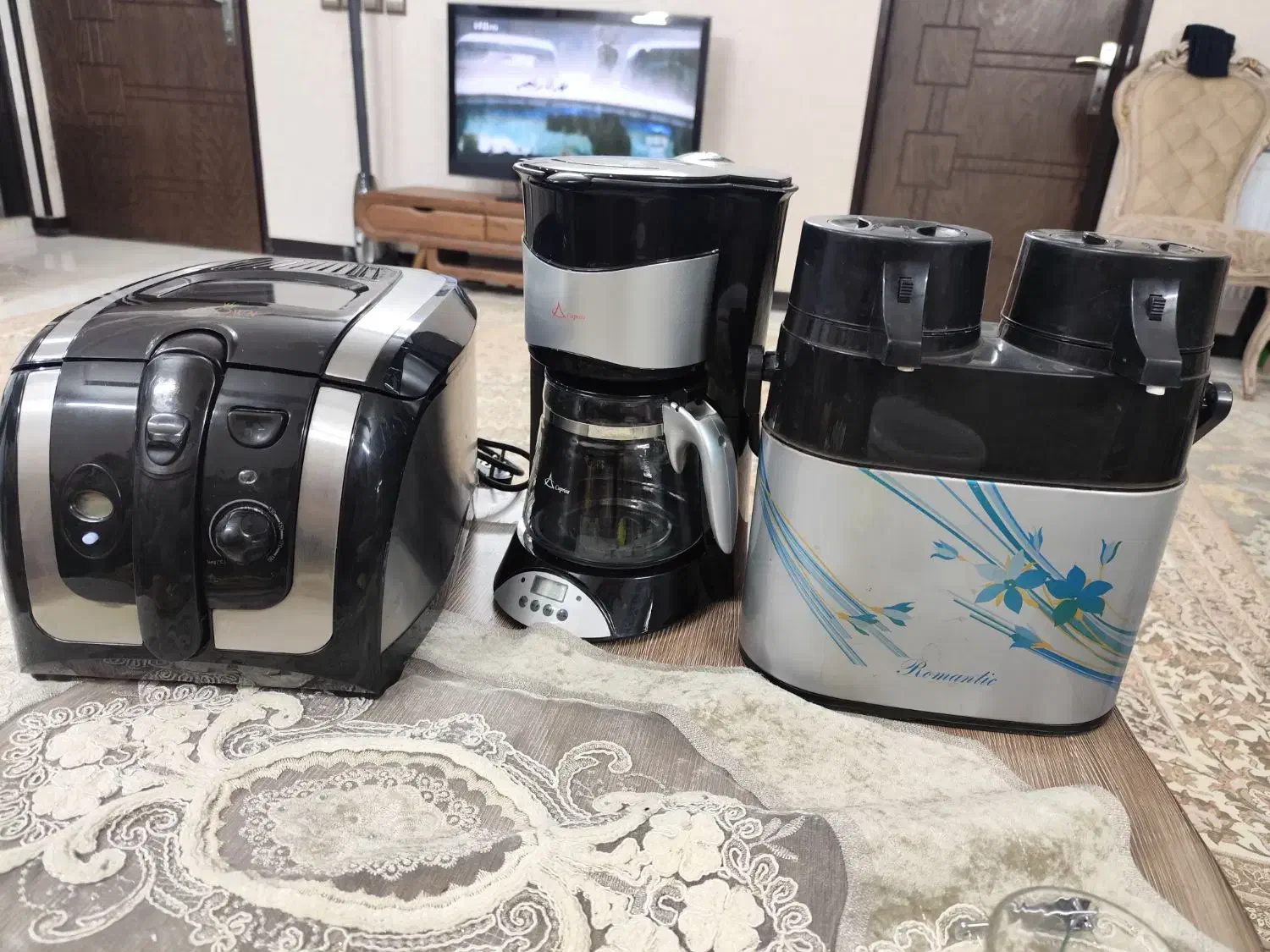 همه وسایل باهم و نو میباشد|سماور، چای‌ساز، قهوه‌ساز|اصفهان, کوجان|دیوار