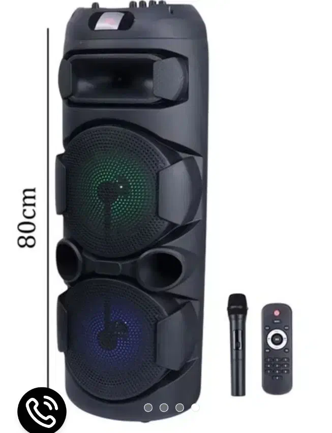 اسپیکر شارژی باند73 سانت پارتی باکس دیجی میکروفون|سیستم صوتی خانگی|قم, نیروگاه|دیوار