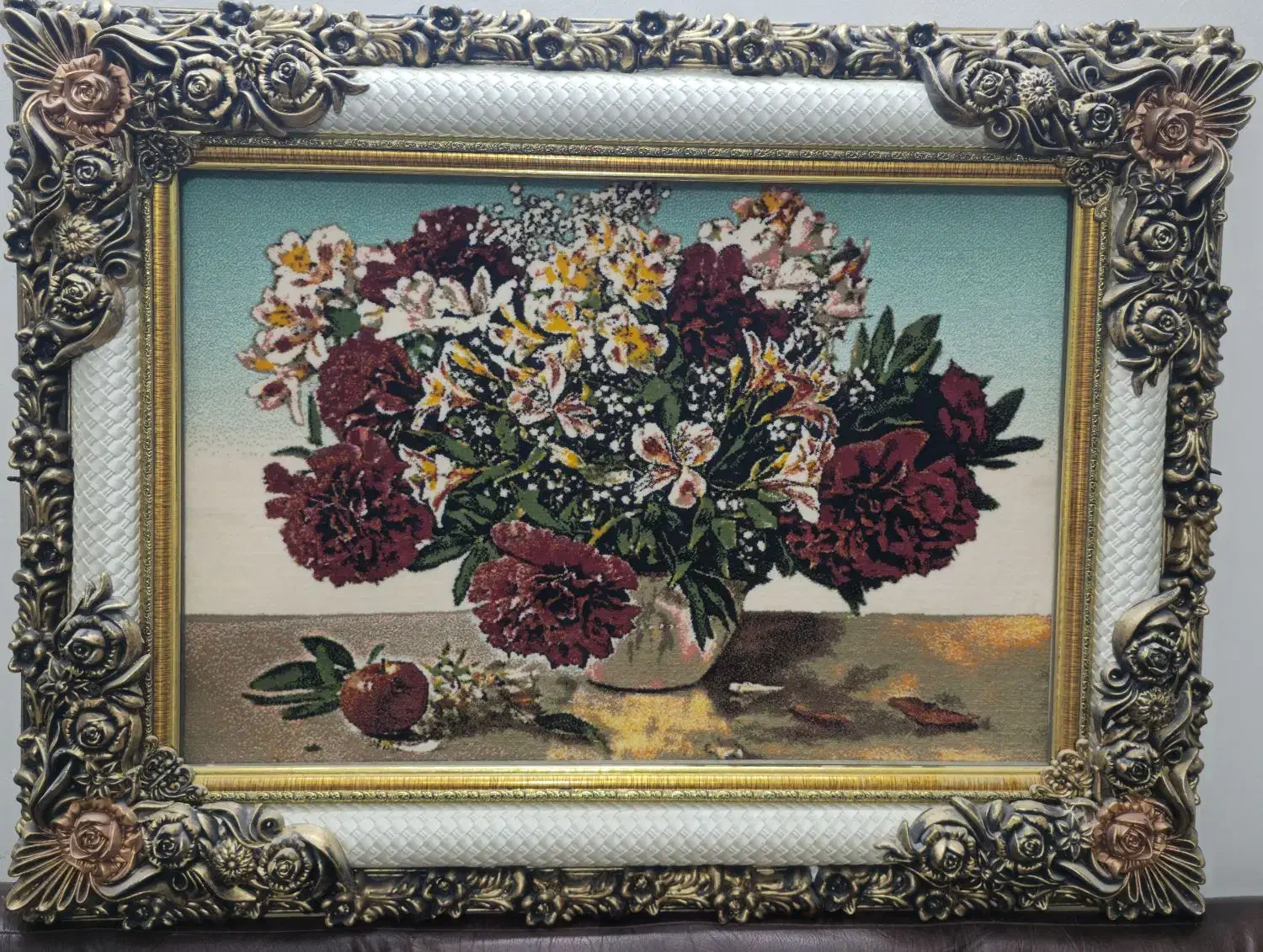 تابلو فرش ماشینی(منظره) با قاب مدل شاپرک|تابلو فرش|تهران, حکیمیه|دیوار