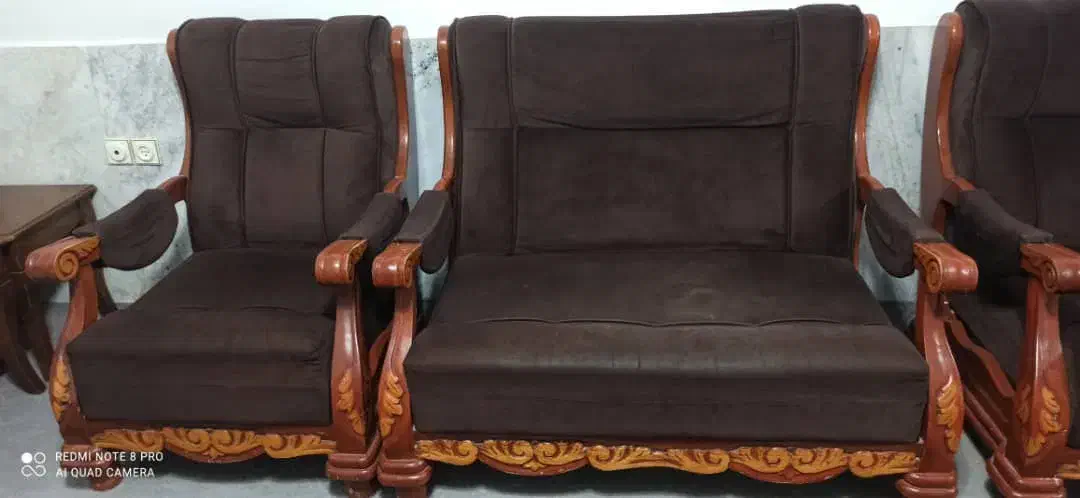 مبل هفت نفره چوب نراد|مبلمان خانگی و میز عسلی|مینودشت, |دیوار