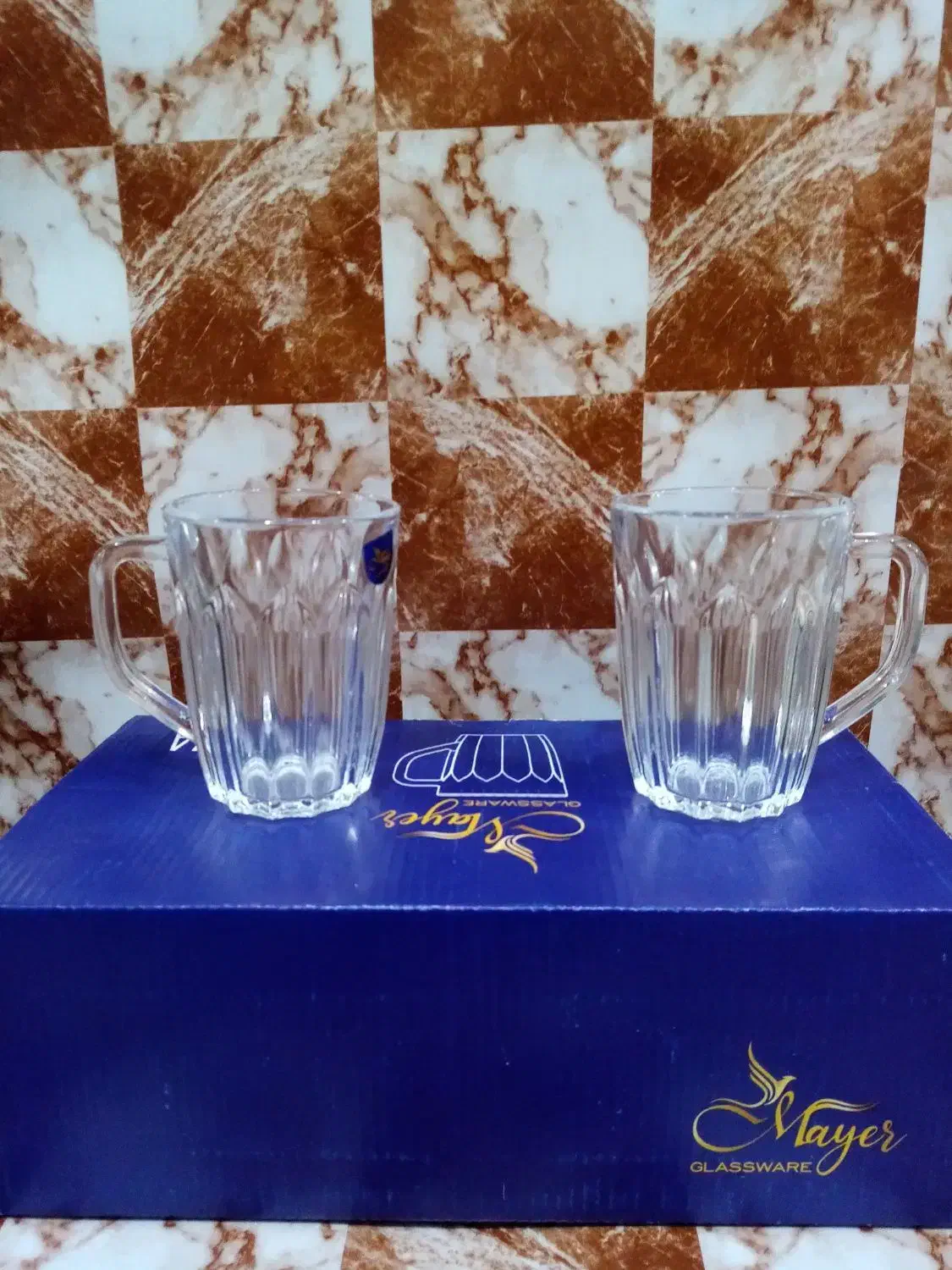 لیوان شیشه ای دسته دار مدل امیلا|ظروف سرو و پذیرایی|نجف‌آباد, ریاضی|دیوار