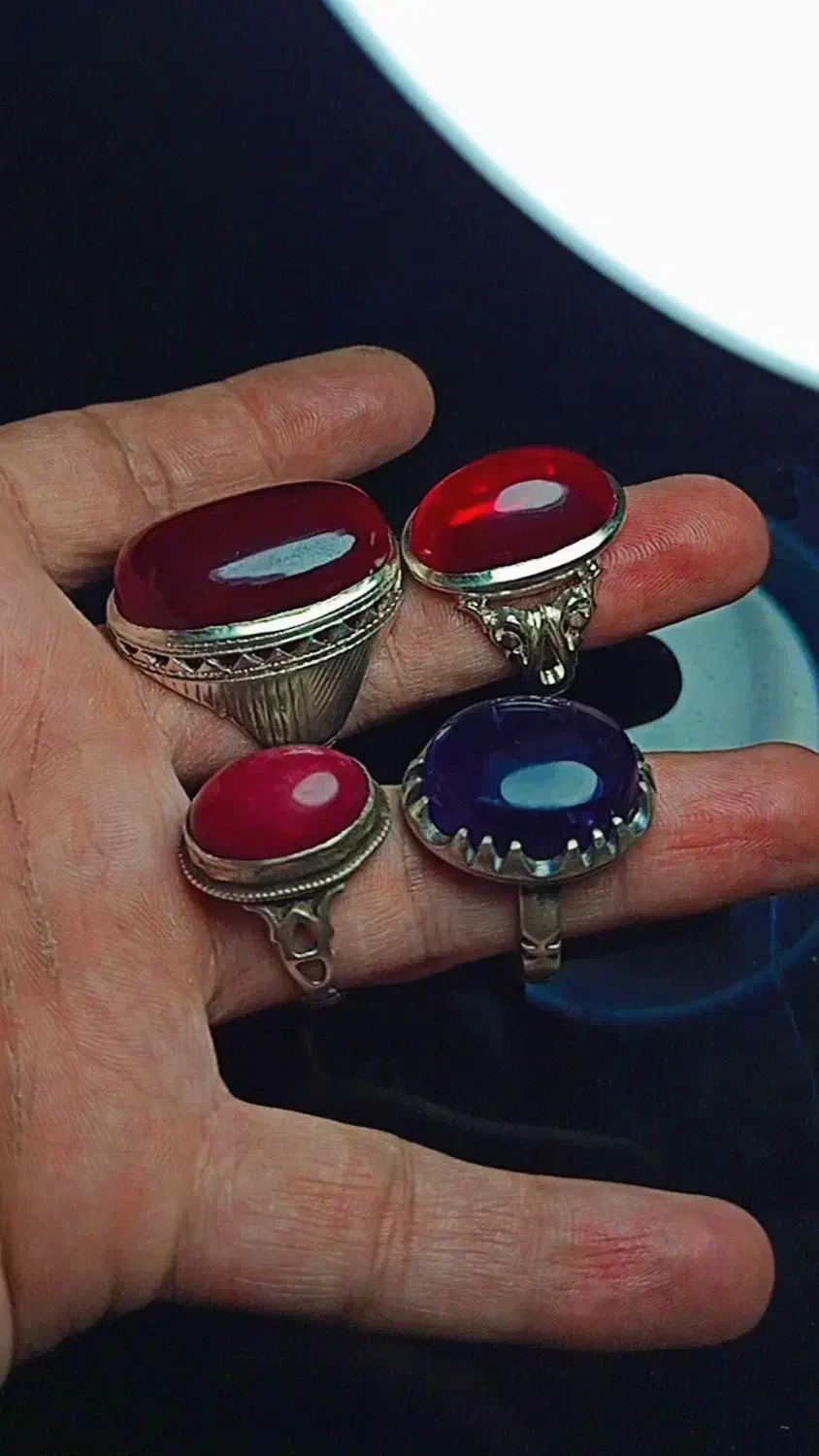 انگشتر های نقره ۹۲۵ (گرمی ۱۳۴ هزار فقط)|جواهرات|ارومیه, |دیوار