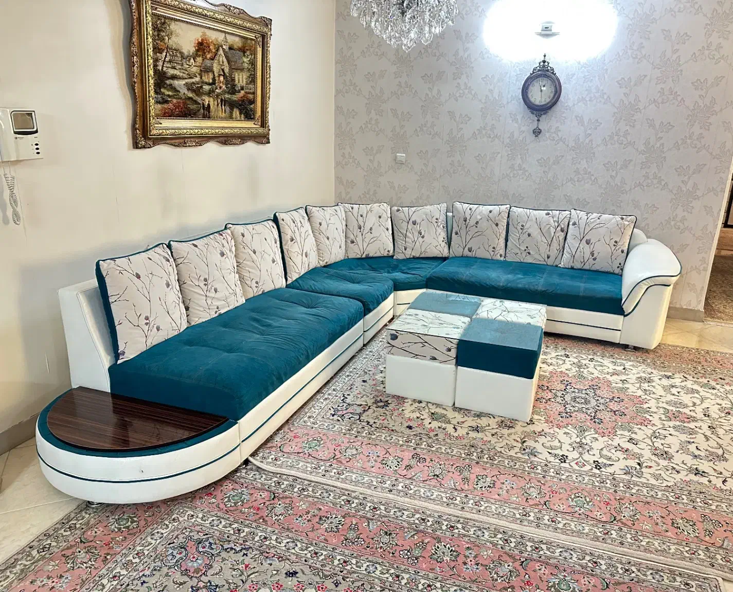 مبل L راحتی|مبلمان خانگی و میز عسلی|ری, شهید غیوری (ابن باویه)|دیوار