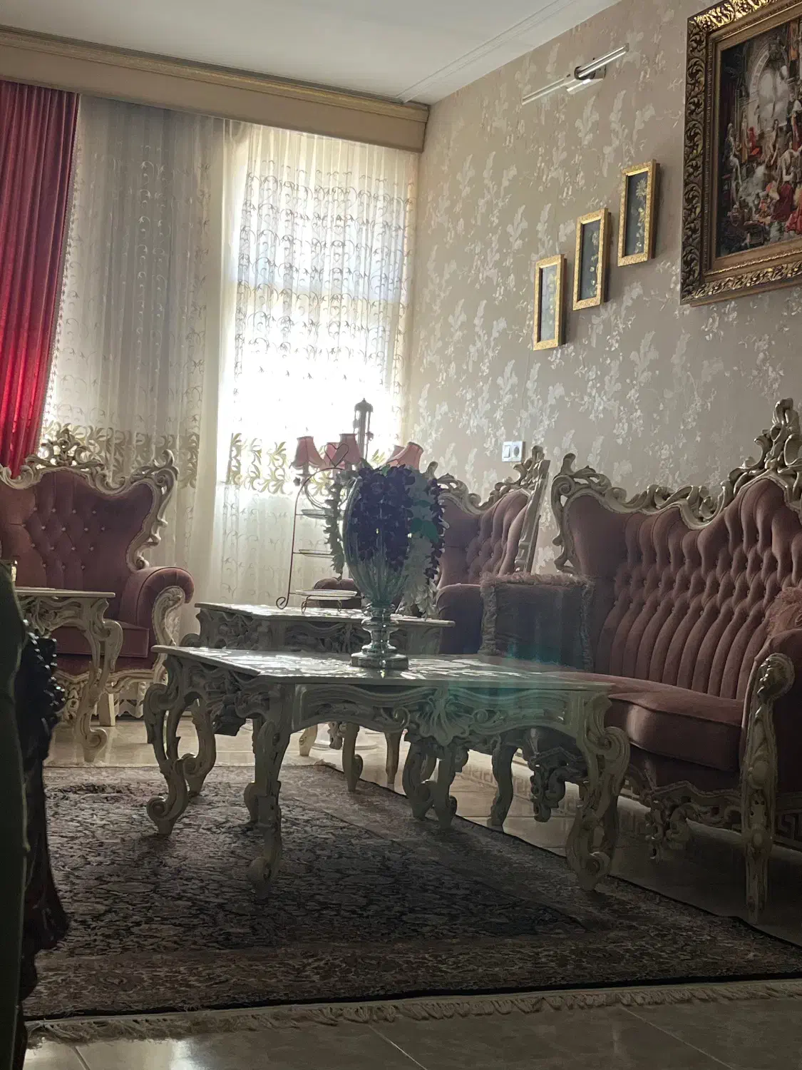 مبل استیل سلطنتی باناهارخوری وبوفه ست|مبلمان خانگی و میز عسلی|قم, آزادگان|دیوار
