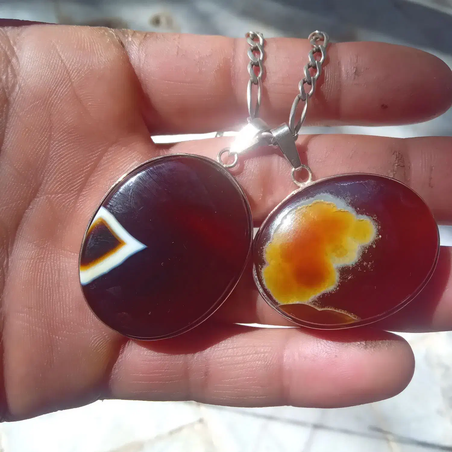 اویز نقره عقیق سرخ|جواهرات|رباط‌کریم, رباط‌کریم|دیوار