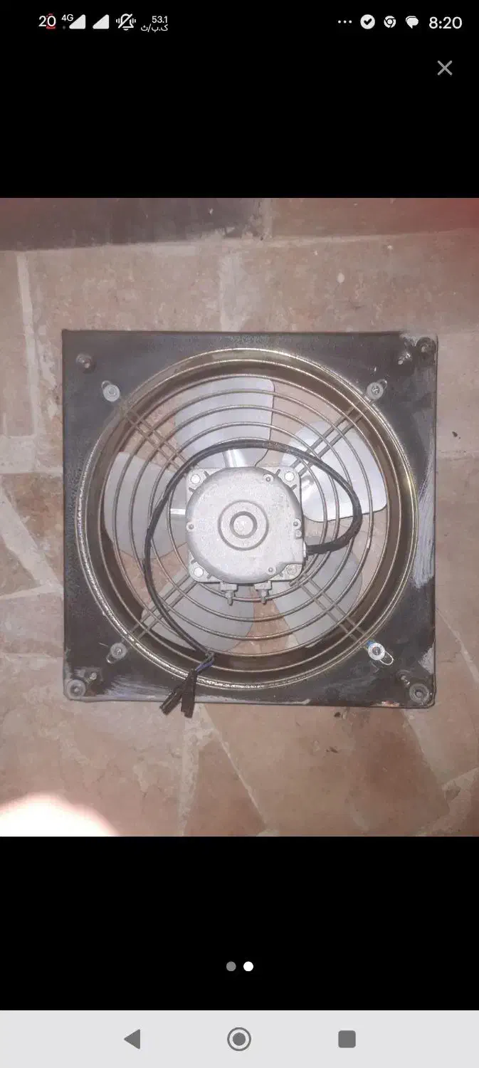 هواکش فلزی  ۳۰ در ۳۰ دمنده|پنکه و تصفیه‌کنندهٔ هوا|کرمان, |دیوار