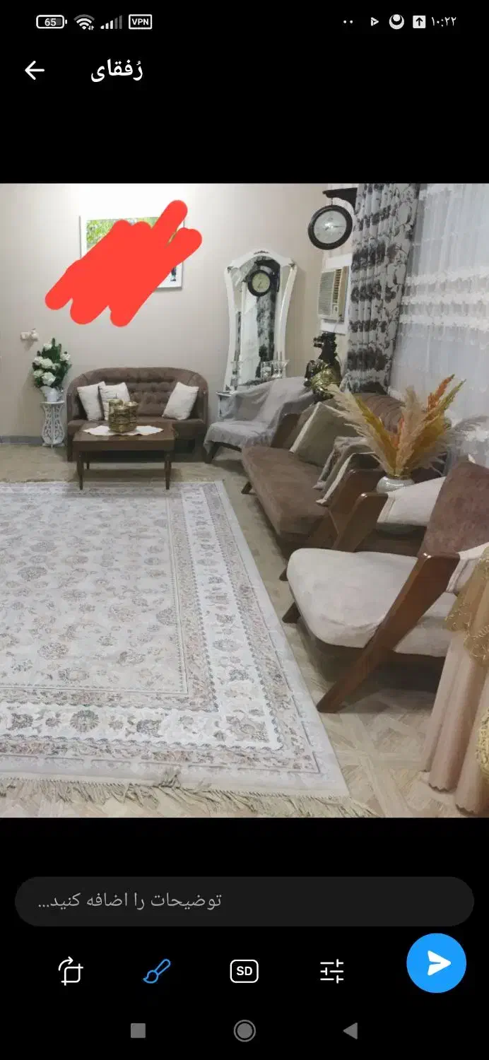 مبل هفت نفر|مبلمان خانگی و میز عسلی|صومعه‌سرا, |دیوار