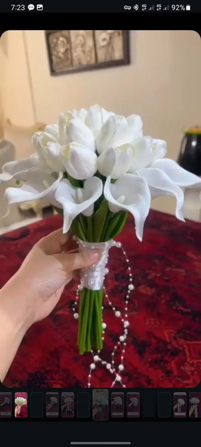 دسته گل عروس|گل مصنوعی|بجنورد, |دیوار