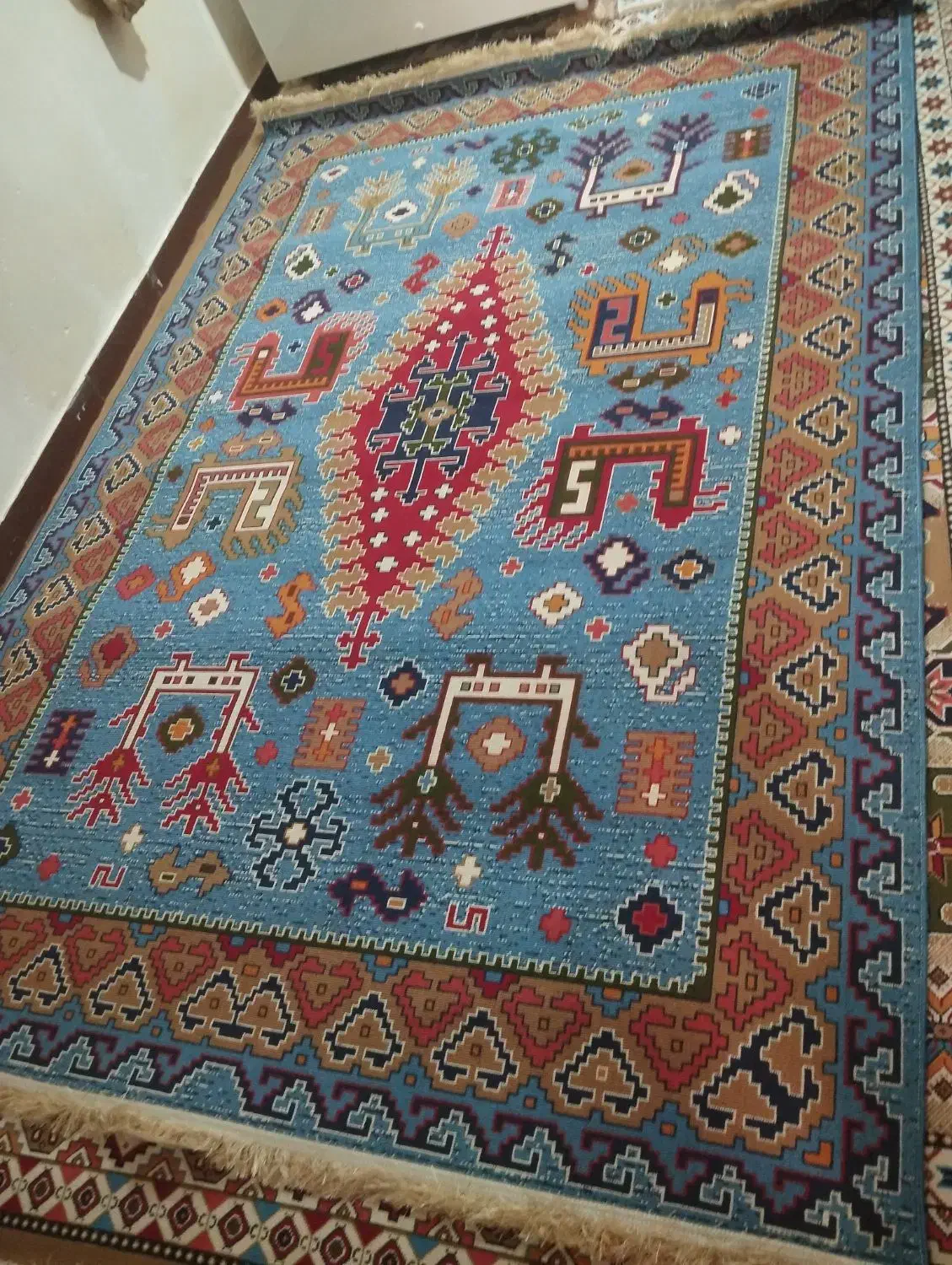 گلیم فرش 6متری|گلیم، جاجیم، گبه|اهواز, گلستان|دیوار