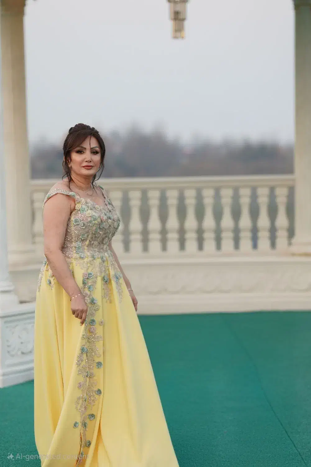 لباس مجلسی در حد نو فقط ۴ ساعت پوشیده شده رنگ سال|لباس|رشت, منظریه|دیوار